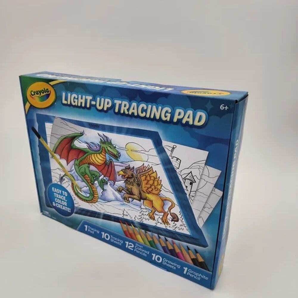 Crayola Light-Up Tracing Pad, Blue, Colored Pencils, Arts & Craft Supplies, Art